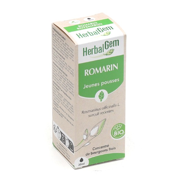 Extrait de bourgeons de romarin bio Herbalgem - Dépuratif - Gemmothérapie
