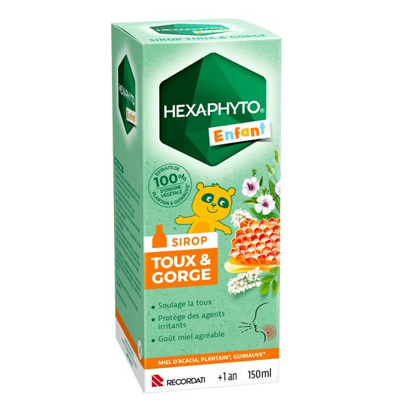 Hexaphyto Sirop Toux et gorge enfant