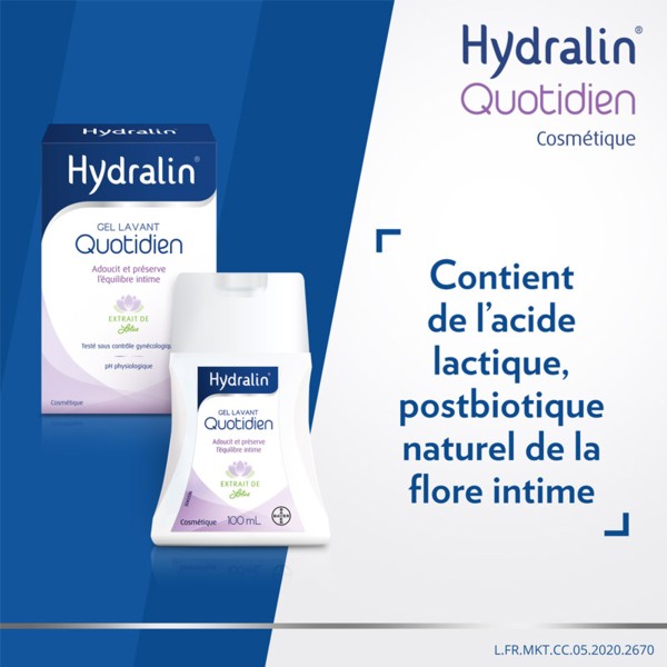 Hygiène: HYDRALIN QUOTIDIEN Gel lavant usage intime flacon 200 ml
