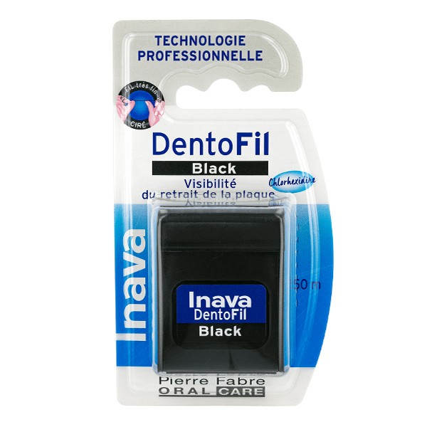 Inava Dentofil Black fil dentaire 50 m