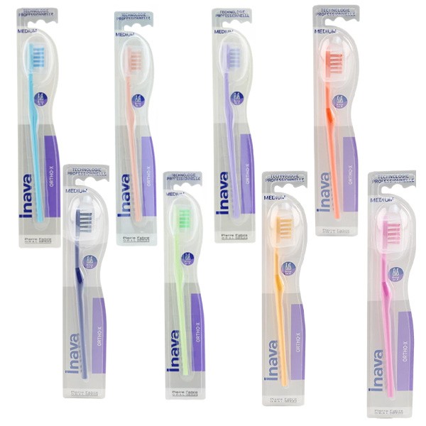 Inava Ortho-X brosse à dents médium