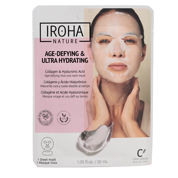 Iroha Nature masque visage et cou anti âge et ultra hydratant