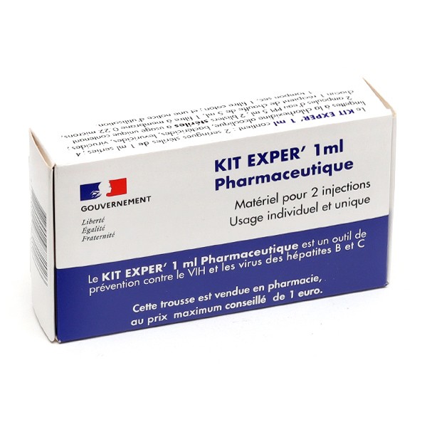 Kit pharmaceutique Exper' Steribox - Matériel d'injection sécurisée