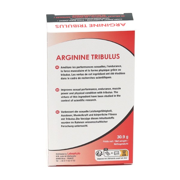 Arginine Tribulus Gélule Aphrodisiaque Homme, Labophyto