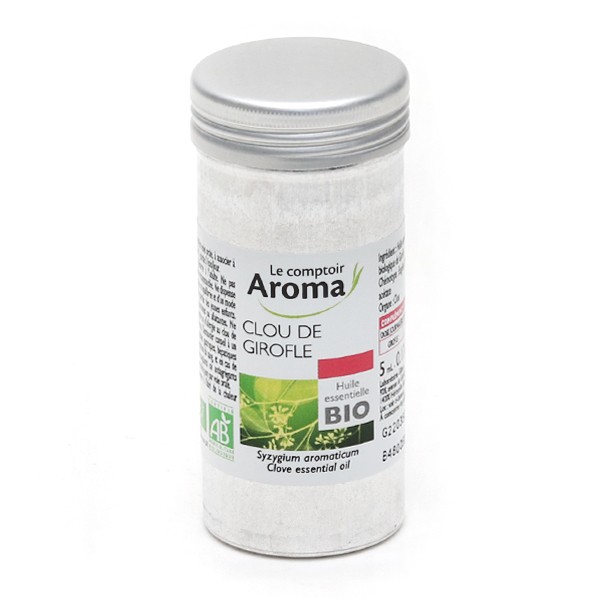 LE COMPTOIR AROMA Huile essentielle clou de girofle bio 5ml - Pharmacie  Prado Mermoz