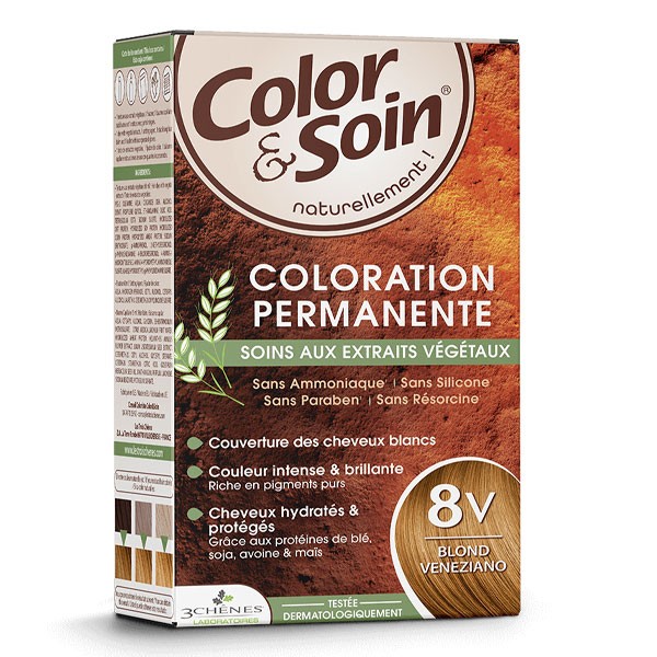 Les 3 Chênes Color et Soin coloration permanente blond veneziano 8V