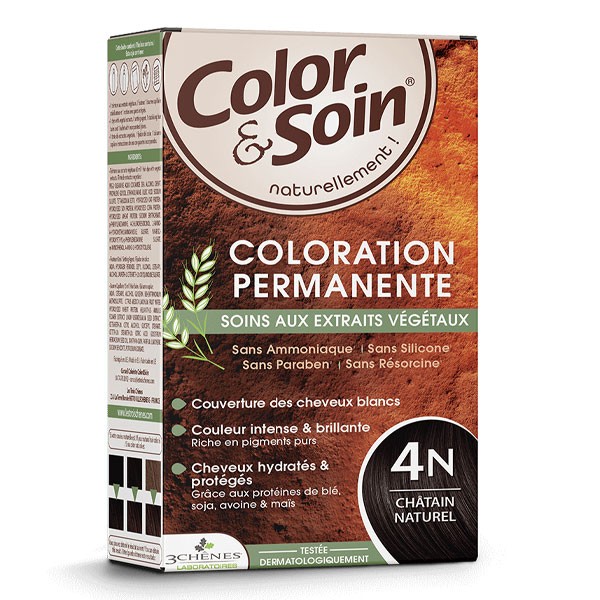 Les 3 Chênes Color et Soin coloration permanente châtain naturel 4N