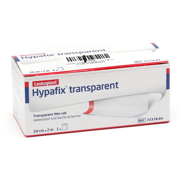 Hypafix Transparent - Film adhésif en rouleau 10cm x 2m - BSN Médical