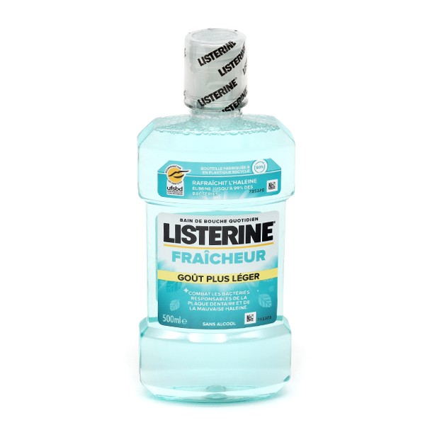 Listerine Fraicheur bain de bouche sans alcool - Hygiène dentaire