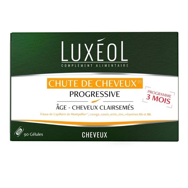 Luxeol chute de cheveux progressive gélules