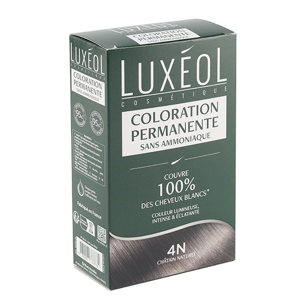 Luxeol Coloration permanente 4N Châtain Naturel