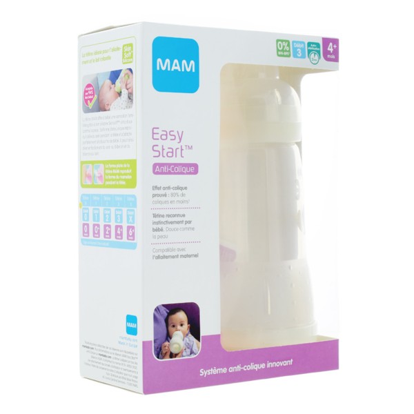 MAM Biberon Easy Start Anti-Colique (320 ml), biberon bébé idéal