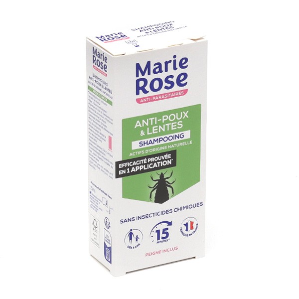 MARIE ROSE Shampooing anti-poux & lentes avec peigne 125ml pas cher 