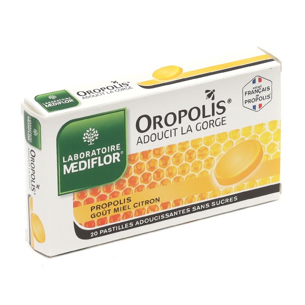 Mediflor Oropolis Pastilles adoucissantes pour la gorge Miel