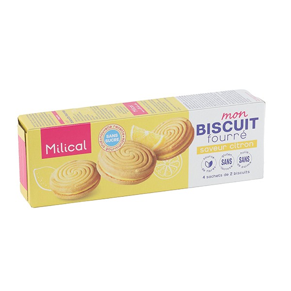 Milical Biscuit fourré saveur citron