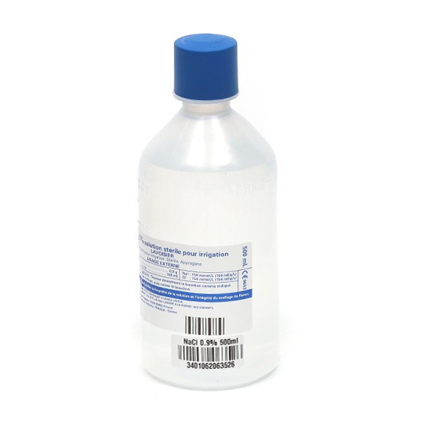Sodium chlorure 0,9% stérile (sérum physiologique) Otec® Aguettant, 500ml - Sérum  physiologique - Eau - Produit chimique, colorant et réactif - Produits