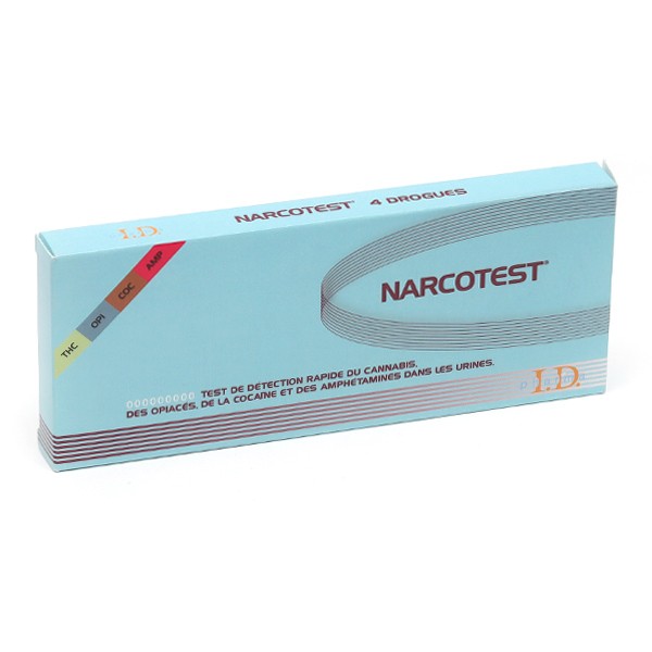 Narcotest test de détection cocaïne, amphétamines, opiacés, cannabis