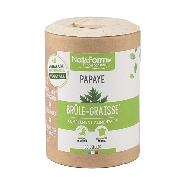 Nat et Form Ecoresponsable papaye gélules