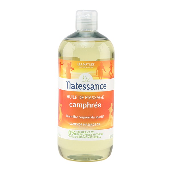 Natessance huile de massage camphrée