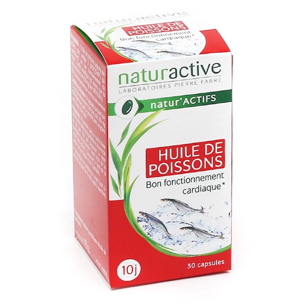 Naturactive huile de poisson capsules - Oméga 3 - Santé cardiaque
