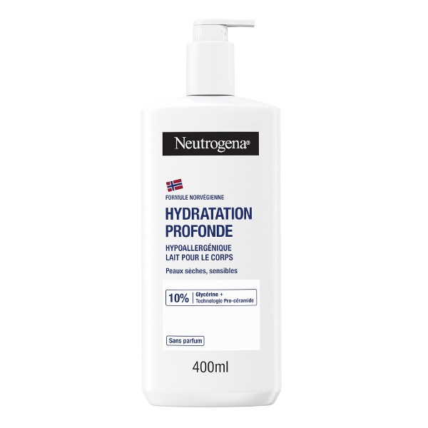 Neutrogena Lait pour le corps Hydratation profonde Hypoallergénique