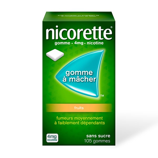 Nicorette 4 mg fruits gommes