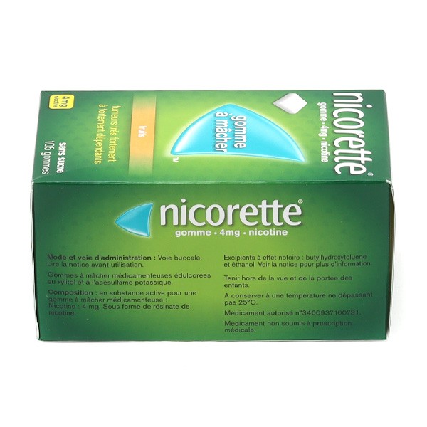 Nicotinell Gomme Fruit 2mg - 204 gommes à mâcher - Pharmacie en ligne