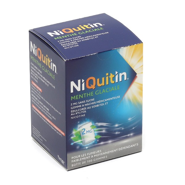 Niquitin 2 mg menthe glaciale gomme