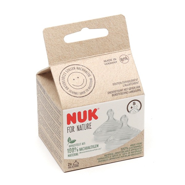 NUK Tétines de biberon à débit lent Simply Natural 