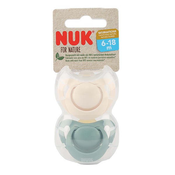 Nuk For Nature Sucette Latex Naturel 6 - 18 mois