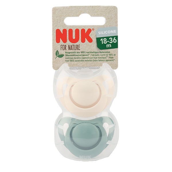 Nuk For Nature Sucette silicone 18- 36 mois