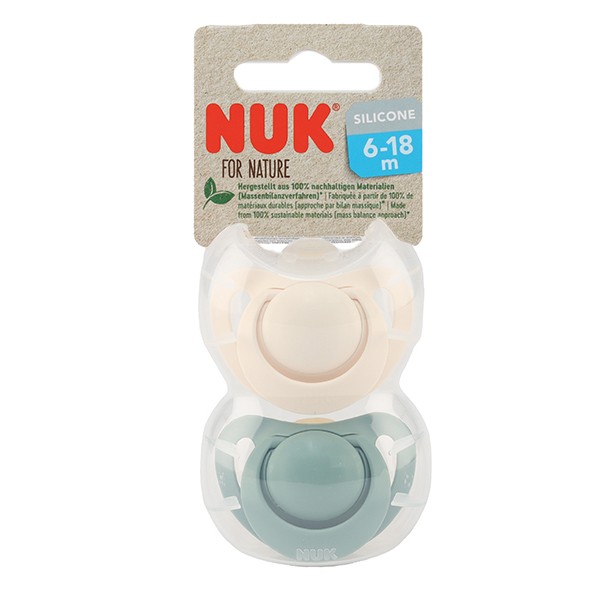 Nuk For Nature Sucette silicone 6 - 18 mois