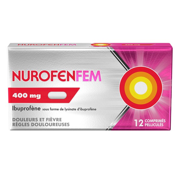 NurofenFem 400 mg comprimé Règles douloureuses