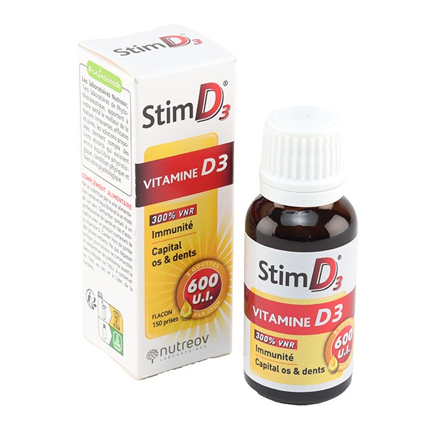 Nutreov Stim D3 Vitamine D 600 UI gouttes