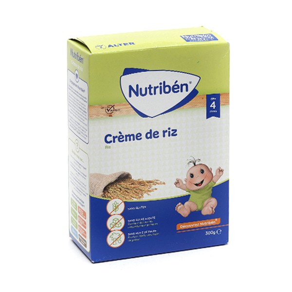 Nutriben crème de riz - Céréales bébé - Sans gluten ni sucres ajoutés