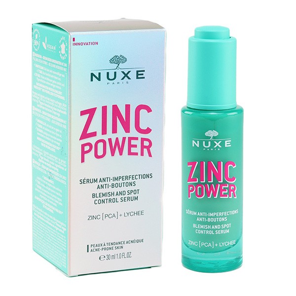 Nuxe Zinc Power Sérum Anti imperfections Anti boutons