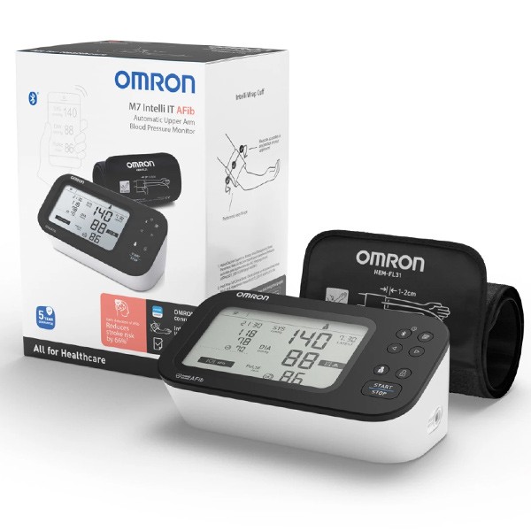 Omron M7 Intelli IT AFib tensiomètre connecté bluetooth