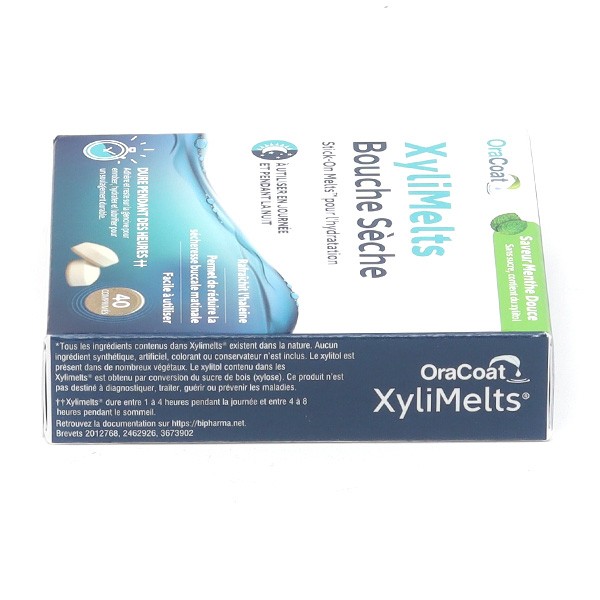 XyliMelts pastilles adhérentes pour la bouche sèche menthe douce 40 pce à  petit prix