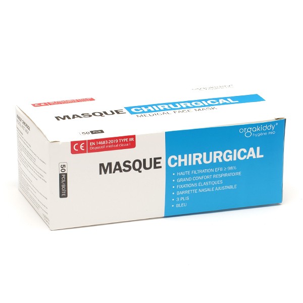 Masque chirurgical type IIR Enfant Filtration 98%
