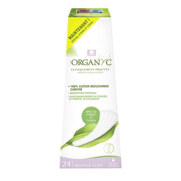 Organyc Coton bio Protège-slips spécial String et Tanga Flux léger