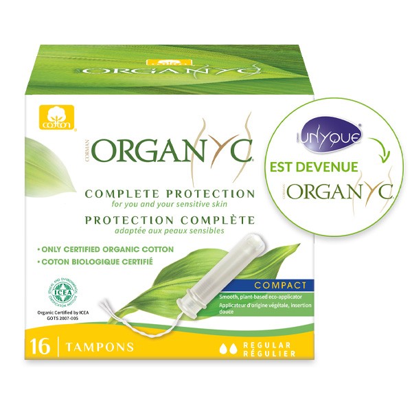 Organyc Tampons coton bio Normal avec applicateur