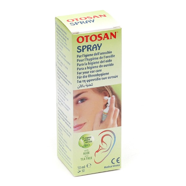 Spray auriculaire Otosan pour nettoyage oreilles - Bouchon de cérumen