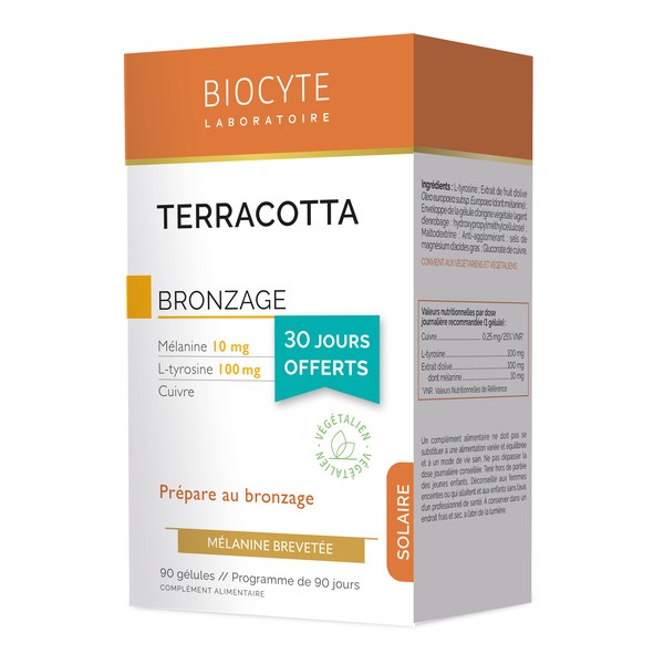 Biocyte Terracotta Bronzage gélules