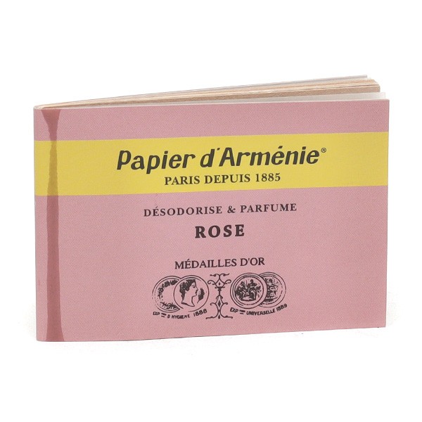 Papier d arménie rose bandelettes - Désodorisant et parfumant