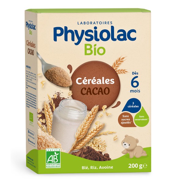 Physiolac Bio céréales Cacao