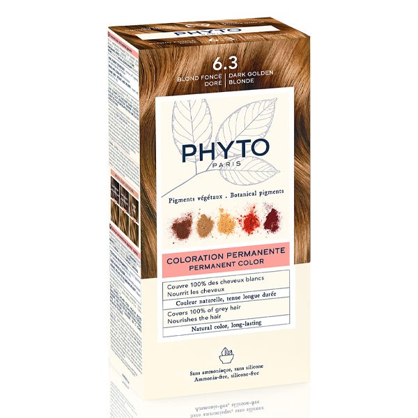 PhytoColor Kit Coloration permanente Blond Foncé doré 6.3