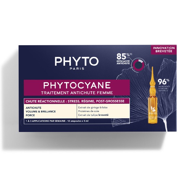 Phytocyane traitement antichute femme ampoules