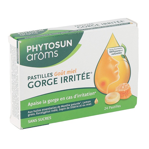 Phytosun Arôms pastilles Gorge irritée goût miel