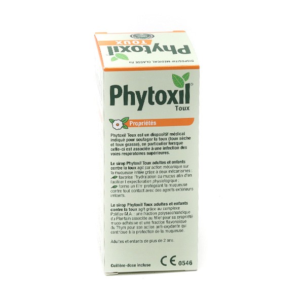 PHYTOXIL Sirop Toux Sèche + Gorge Double Action (100ml) Pharmacie Veau