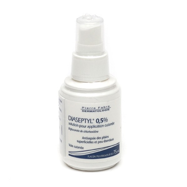 Diaseptyl spray désinfectant plaie - Chlorhexidine - Antiseptique cutané